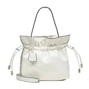 NWOT Radley London Sunny Rise Mini Leather Bucket Bag White Like Loewe Flamenco